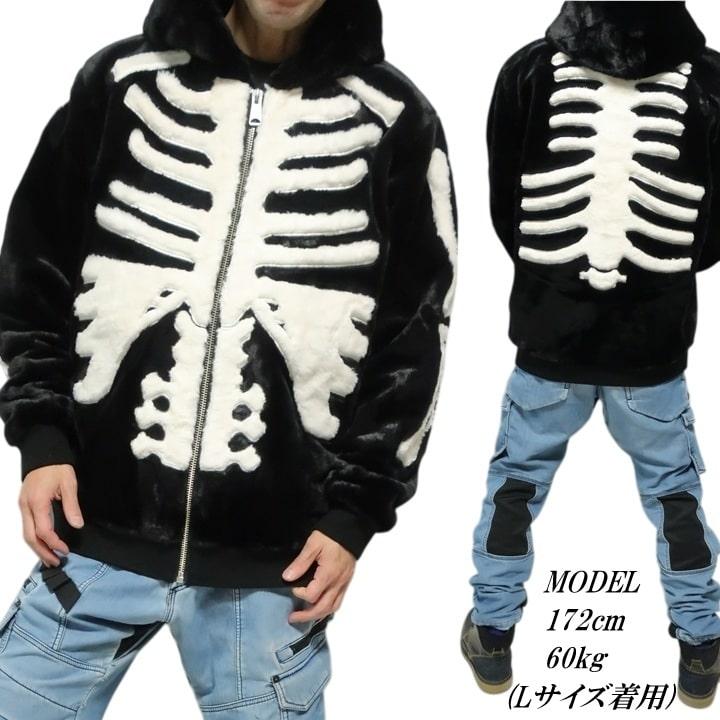VANSON（バンソン） スカル/ボーン/ドクロ ファー/ジャケット ジップ
