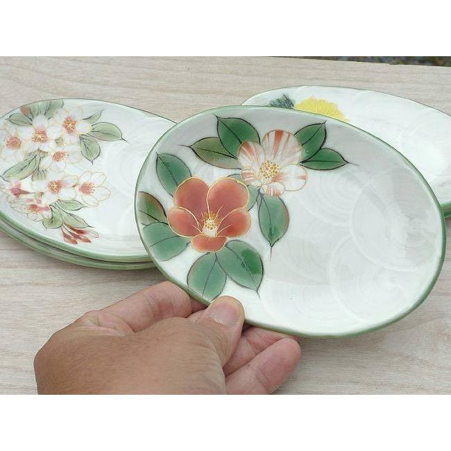 京焼 清水焼 白掛彩草花銘々皿揃え 陶あん : 松韻堂 Yahoo!店 - 通販