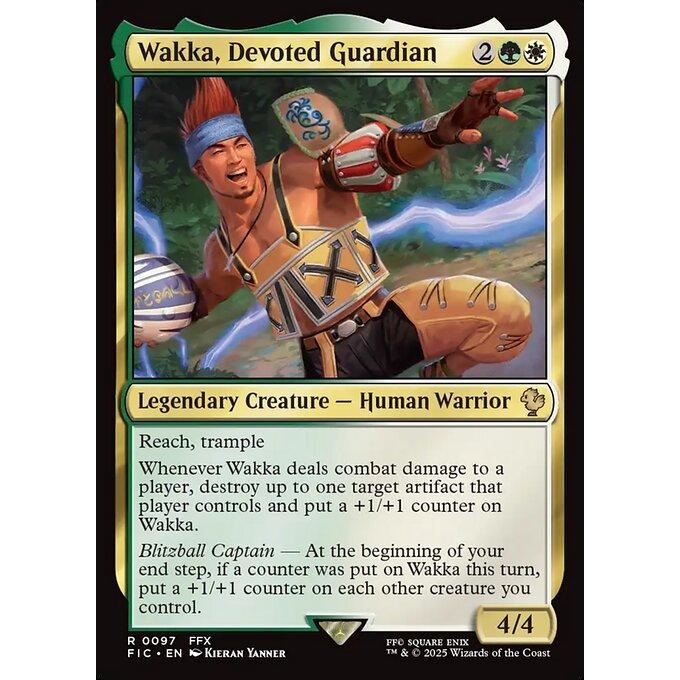 MTG □金/英語版□ (097)《敬虔なガード、ワッカ/Wakka, Devoted