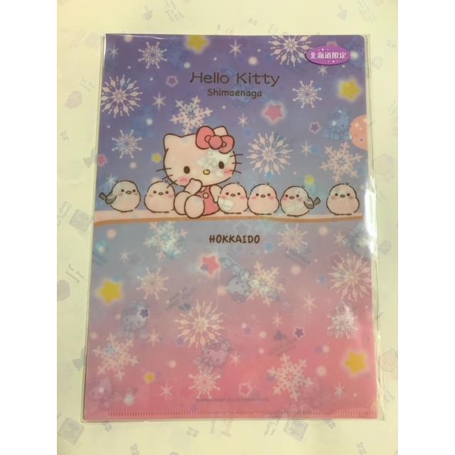 サンリオキャラクターズ×シマエナガ 北海道限定 ハローキティA4 クリア