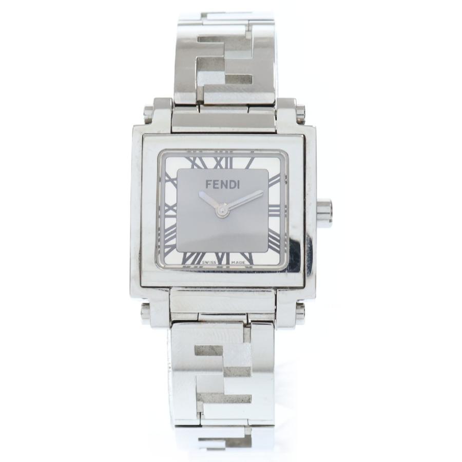 FENDI（フェンディ） クアドロ シルバー文字盤 SS/QZ ステンレス