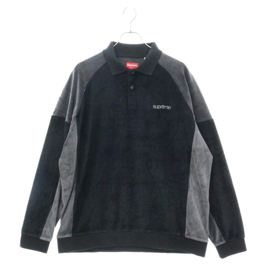 Supreme（シュプリーム） 22AW Paneled Velour Long Sleeve Polo