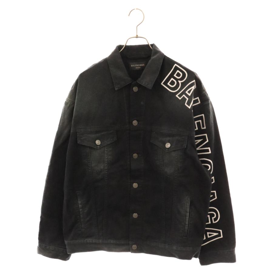 BALENCIAGA（バレンシアガ） 23AW Large Fit Jacket(BLACK) ロゴ