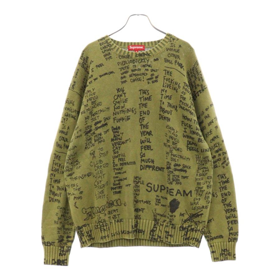 Supreme（シュプリーム） 23SS Gonz Poems Sweater ゴンズポエム総柄