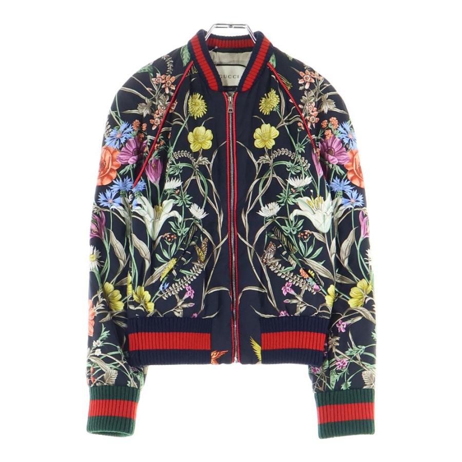 GUCCI（グッチ） Floral Silk Bomber Jacket フローラル 花柄 シルク