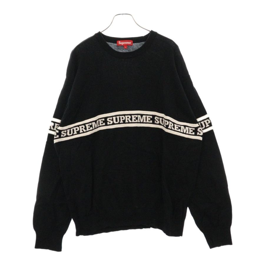 Supreme（シュプリーム） 19AW Logo Stripe Knit Top ロゴストライプ