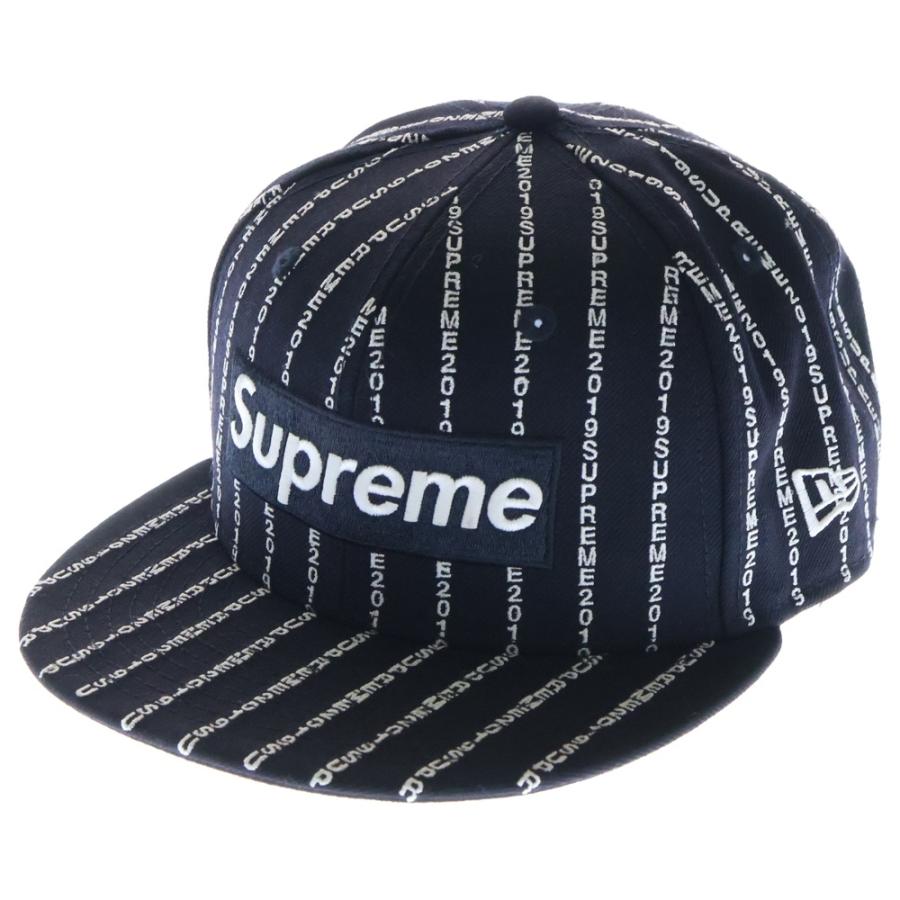 Supreme（シュプリーム） 19SS × NEWERA Text Stripe Cap ニューエラ