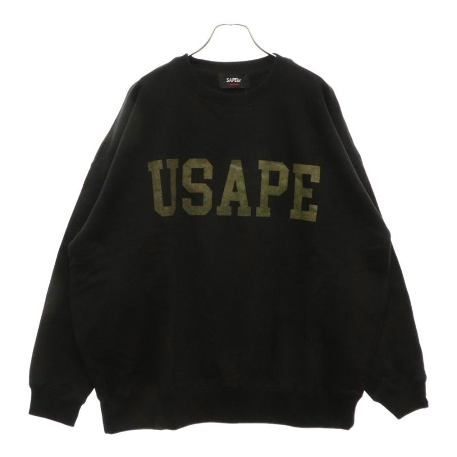 SAPEur サプール USAPE CREWNECK プリント クルーネック 長袖