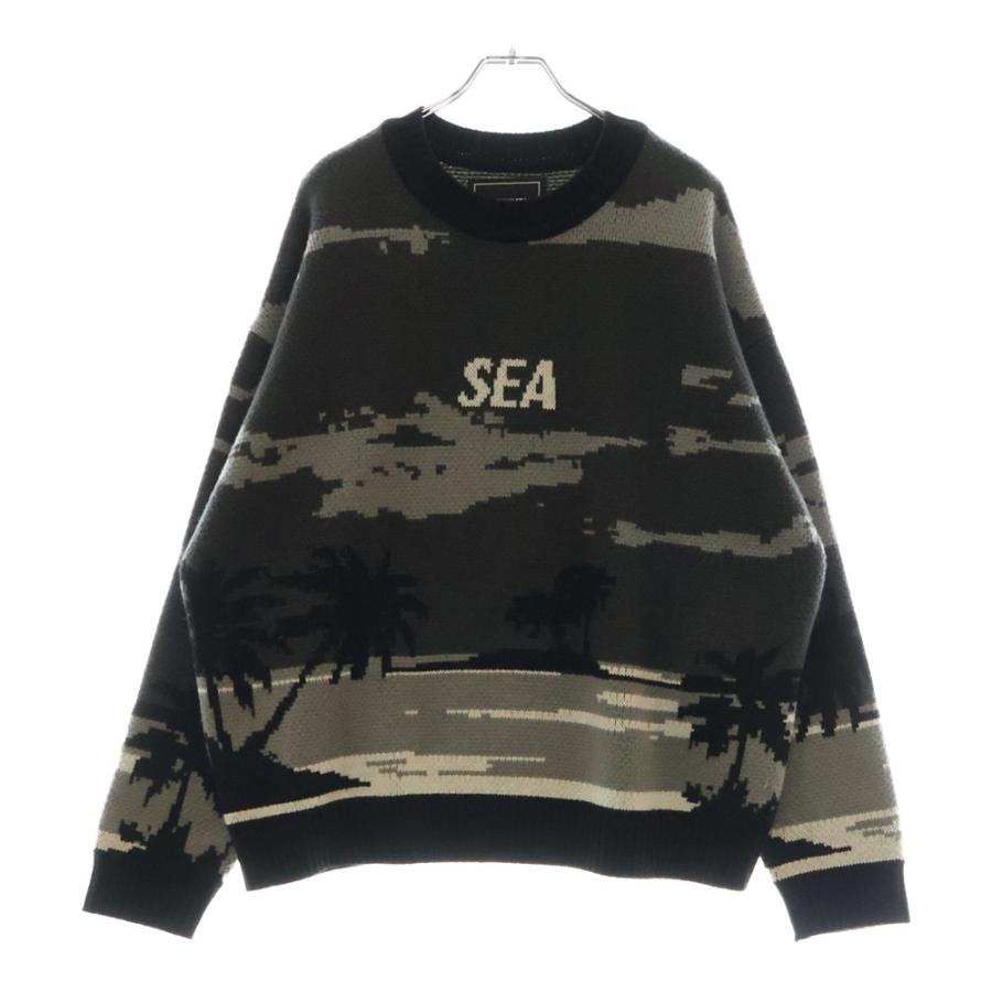 WIND AND SEA（ウィンダンシー） ジャガードロゴ アクリル ウール