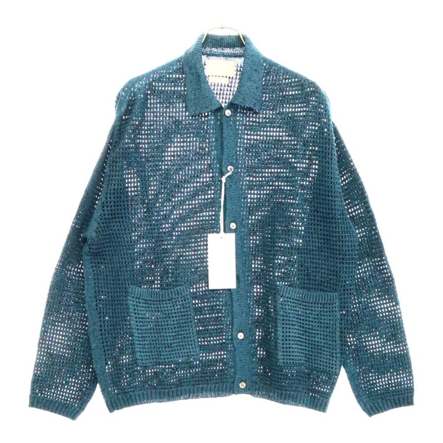 YOKE ヨーク 24SS MESH KNITTED BUTTONED CARDIGAN メッシュ ニット