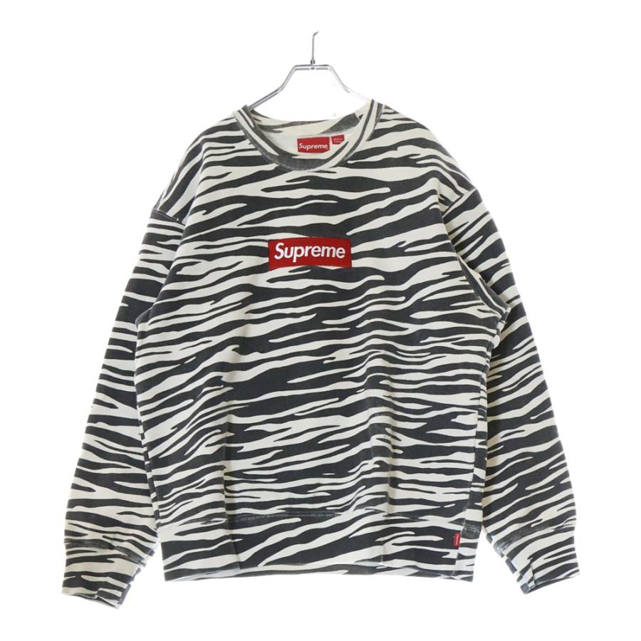 Supreme（シュプリーム） 22AW Box Logo Crewneck Zebra ゼブラ柄