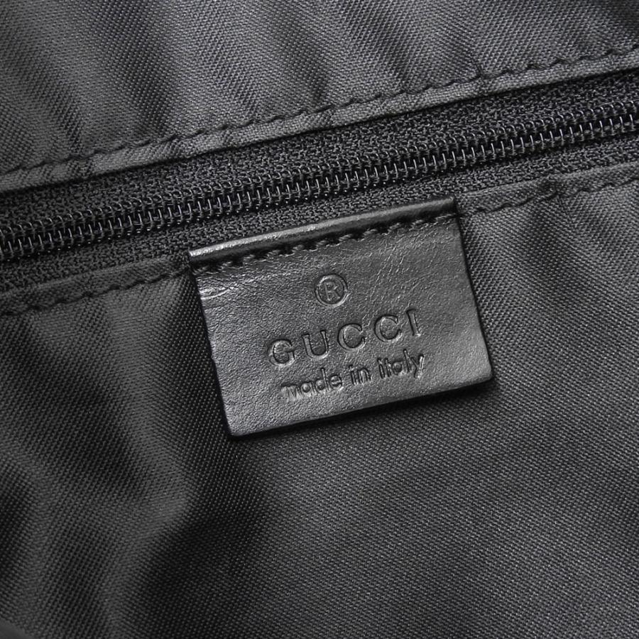 GUCCI（グッチ） GUCCI GG柄 ワンショルダーバッグ ナイロン レザー 黒