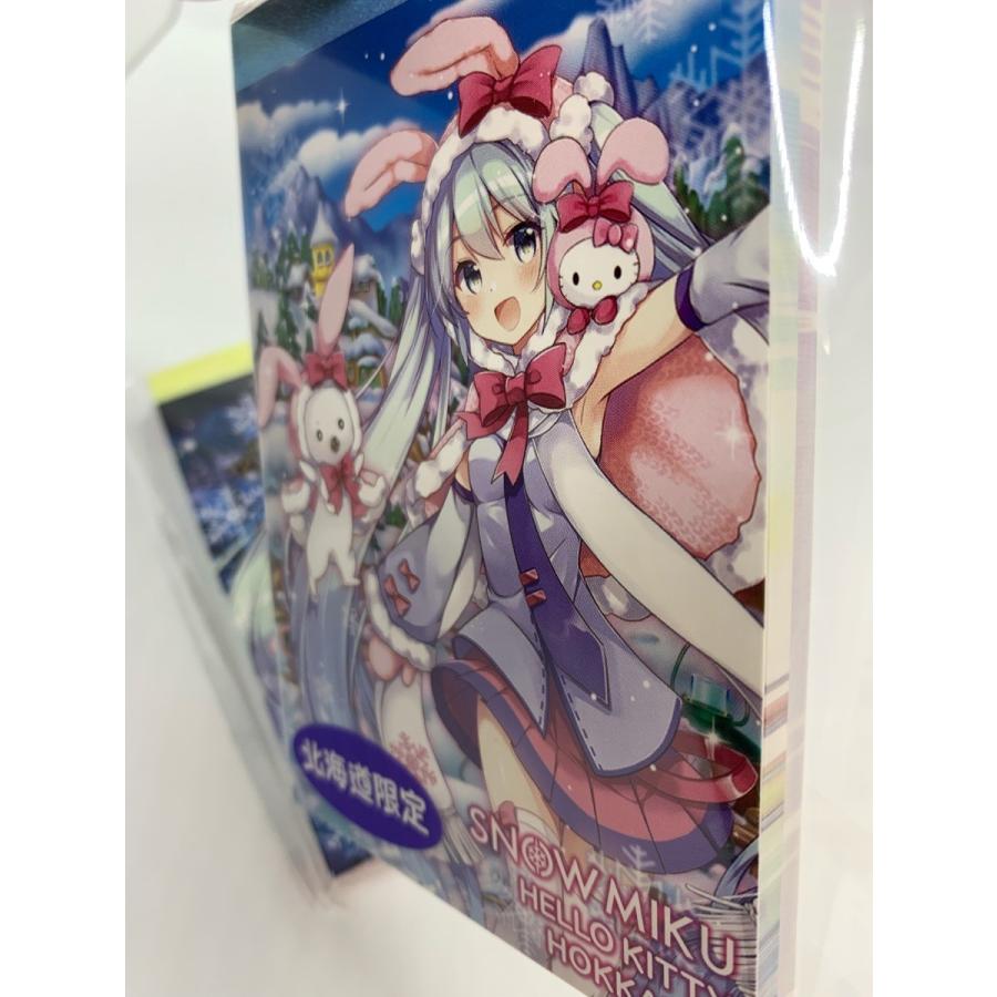 ご当地雪ミク 2020北海道限定 雪ミク×雪うさぎキティ☆B7ミニメモ帳 2