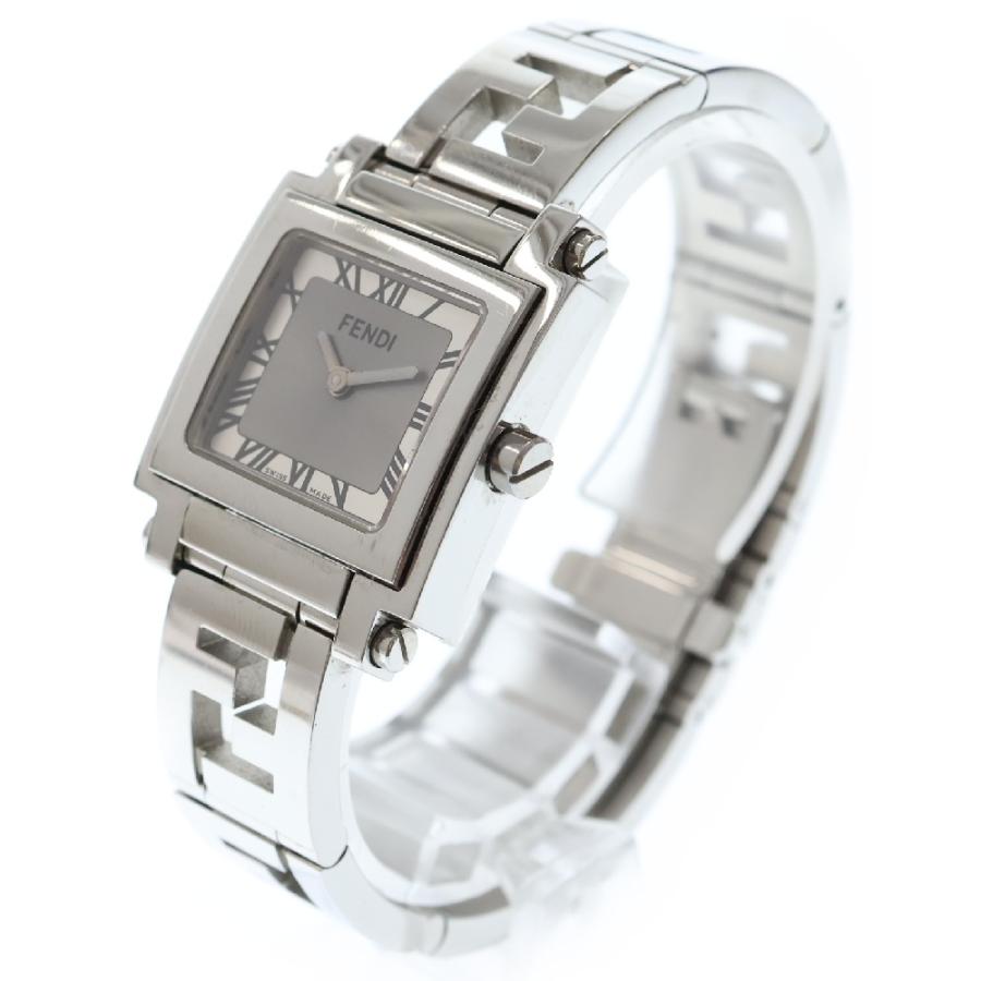 FENDI（フェンディ） クアドロ シルバー文字盤 SS/QZ ステンレス