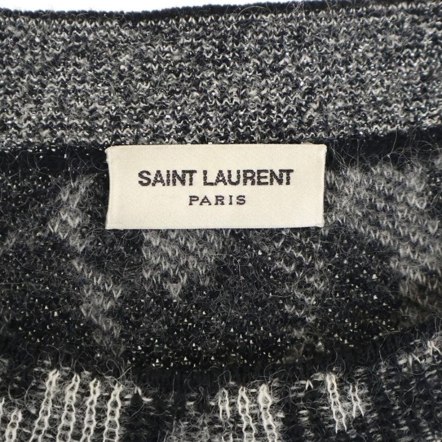 SAINT LAURENT PARIS サンローランパリ レオパードニット クルーネック