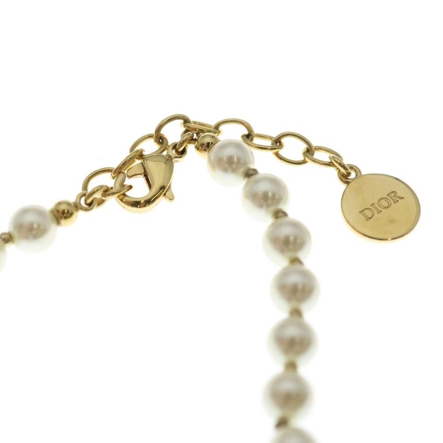 DIOR ディオール CDロゴ フェイクパールネックレス チョーカー