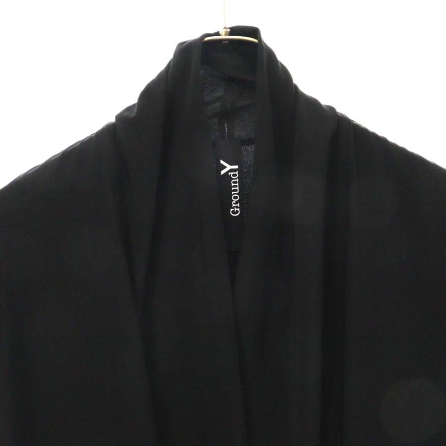 Ground Y グラウンドワイ ドレープ ロングジレ ベスト GV-D03-500