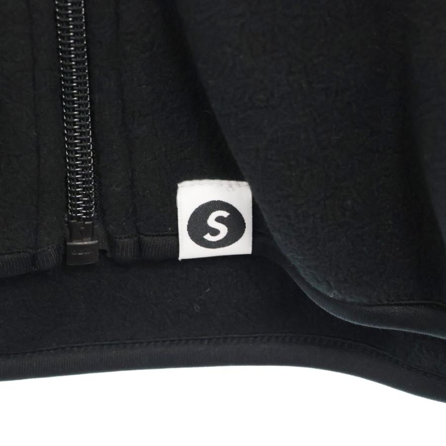 SAPEur サプール ジップアップ フリースジャケット ブラック : BRING