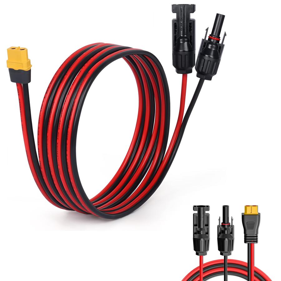 LVYUAN（リョクエン） ソーラーパネル用MC4変換コネクタ（XT60端子対応