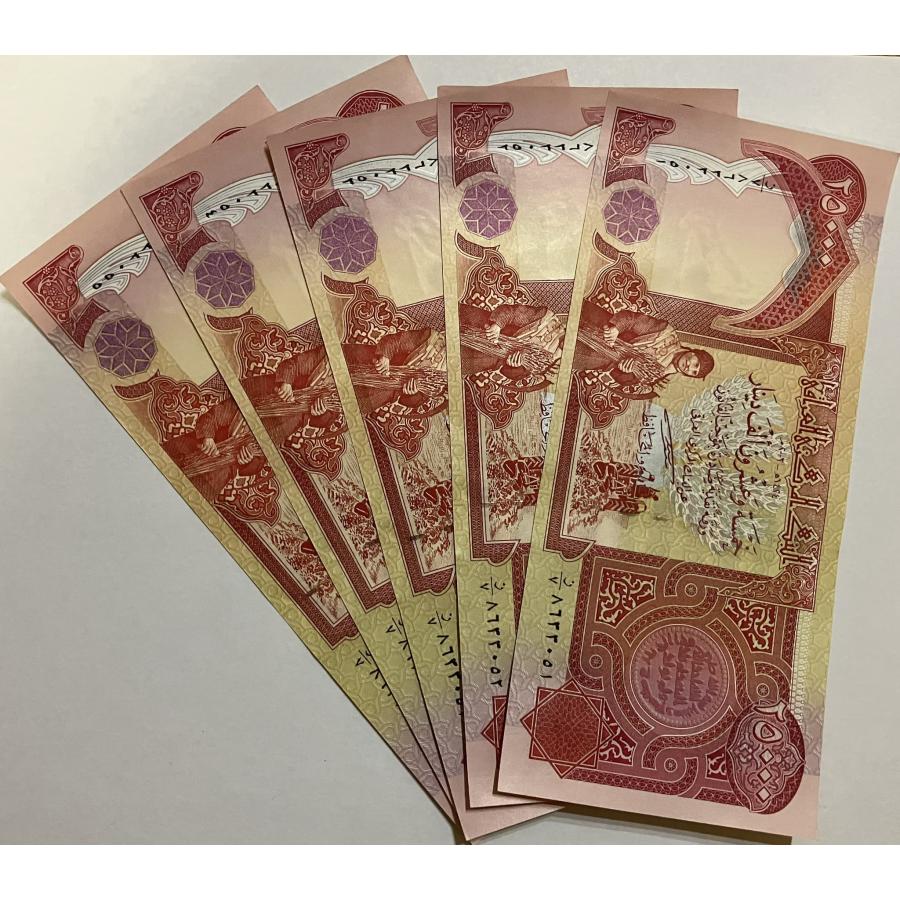 保証書付】25000イラクディナール紙幣5枚（男性クルド人Ver） : 銀貨