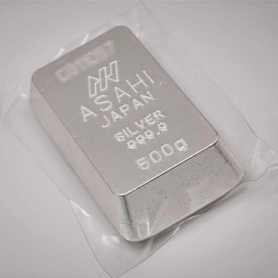 アサヒメタルファイン製 銀500g 銀地金 銀 インゴット LBMA 純銀