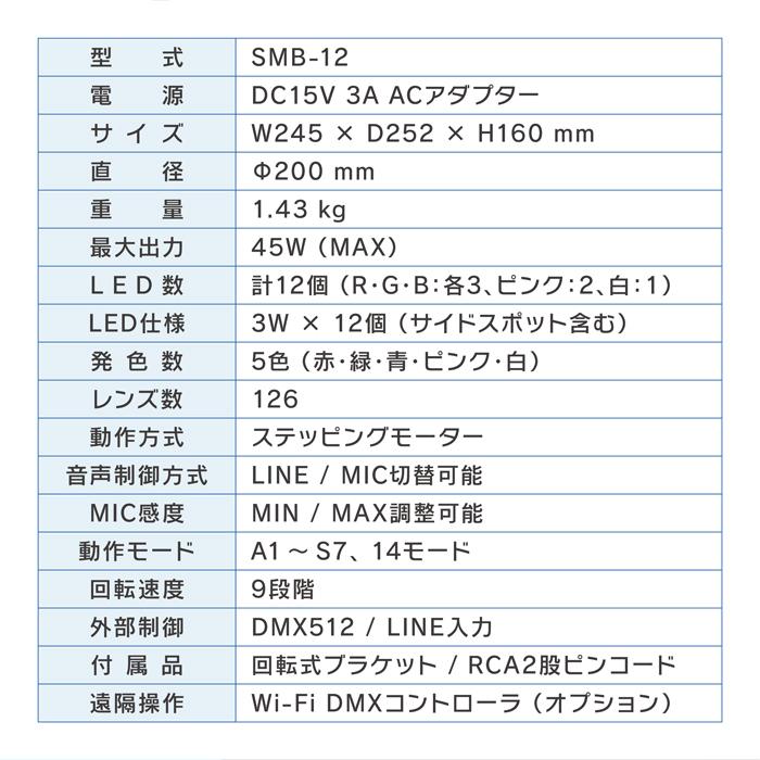 ステージライト 業務用 高輝度 LED MAGICBALL☆NEO☆ 照明 演出 DMX