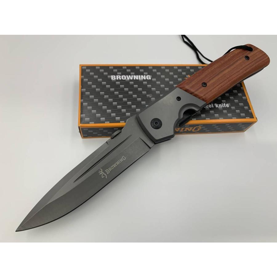 DA52 NEUTRAL KNIVES BROWNING 重厚サムスタッドフォールディング