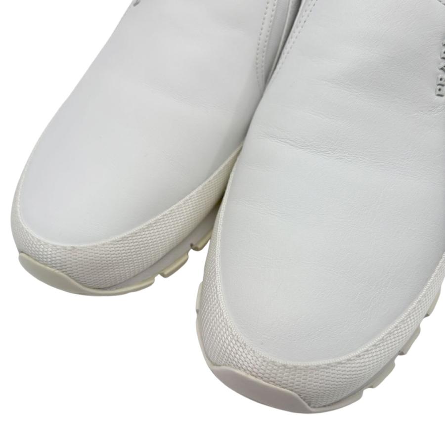 PRADA（プラダ） メンズ スリッポン スニーカー レザー ホワイト 6