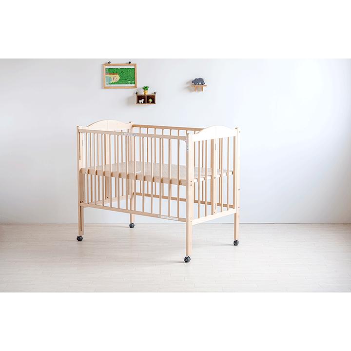 石崎家具 日本製 ベビーベッド「ワンタッチハイベッド パル