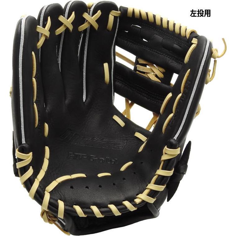 ルーキーズ グローブ 少年 軟式 オールラウンド 右投 左投 黒 ハイ