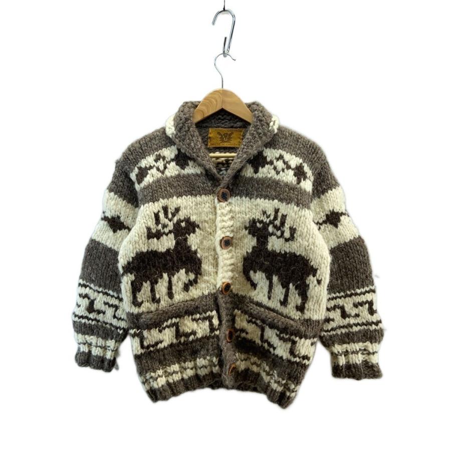 カウチンセーター/カーディガン(厚手)/--/--/BRW/無地/ca07842