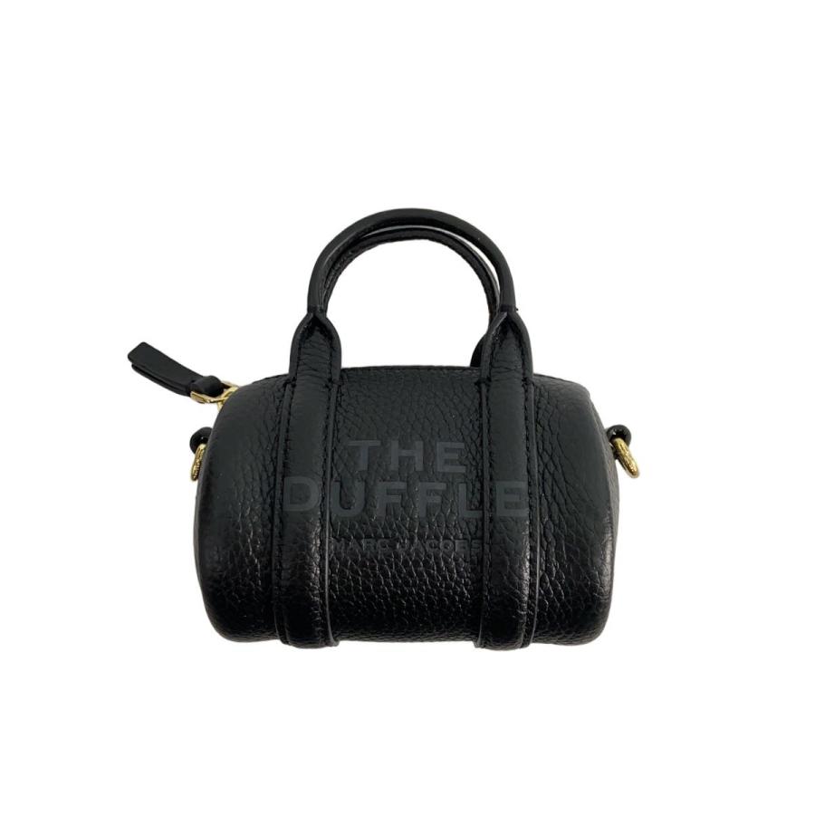 MARC JACOBS◇THE DUFFLE ミニショルダー/ショルダーバッグ/レザー/BLK