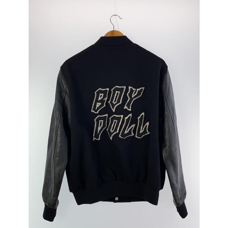 CELINE◇L/22AW/BOY DOLL/テディジャケット/スタジャン/46/ウール/BLK