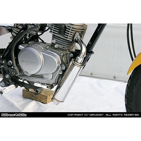 WirusWin エイプ50 ロッドショート マフラー/ウイルズウィン