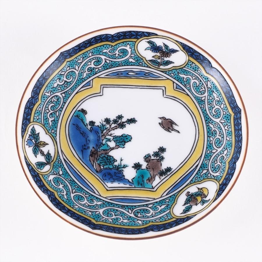茶道具 九谷焼 古九谷 吸坂手 鷺図丸皿 CD 茶道具 九谷焼 古九谷 吸