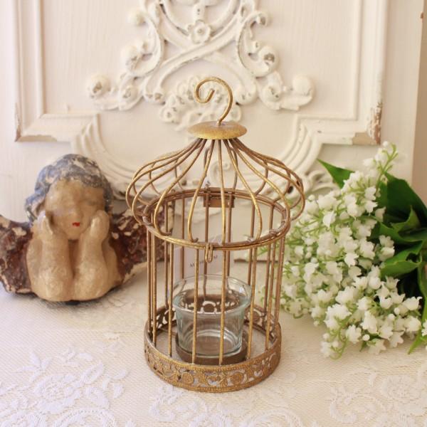 バードケージ キャンドルホルダー ゴールド キャンドルスタンド