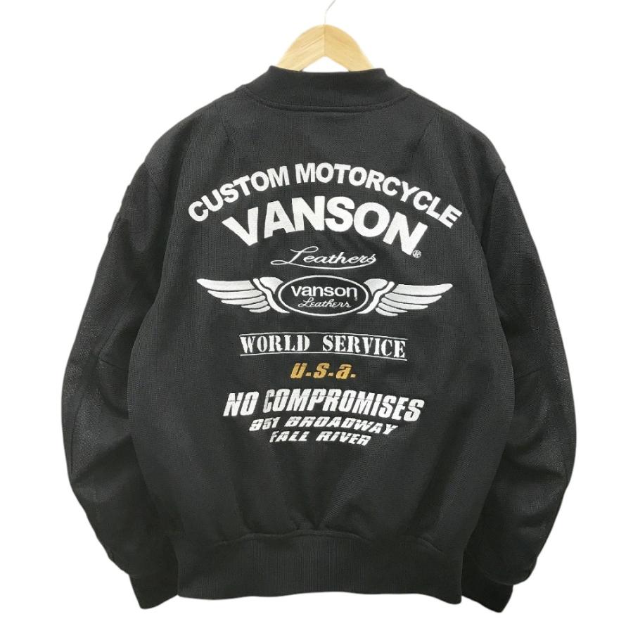 VANSON バンソン VS231S-BW メッシュジャケット ブラック系 L バイク