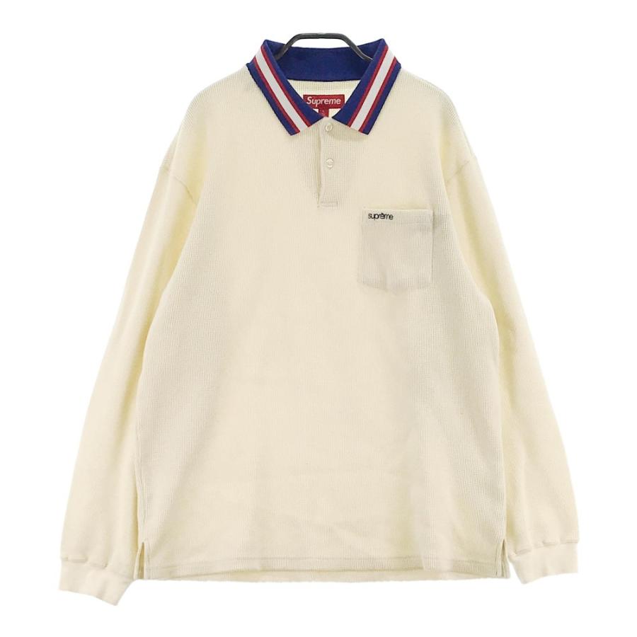 Supreme（シュプリーム） 23AW ポロシャツ Thermal L/S Polo ホワイト