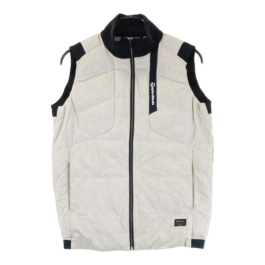 TAYLOR MADE テーラーメイド ダウンベスト 総柄 ブラウン系 M ゴルフ