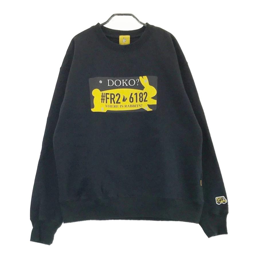 FR2 エフアールツー 裏起毛 スウェットトレーナー ブラック系 XL
