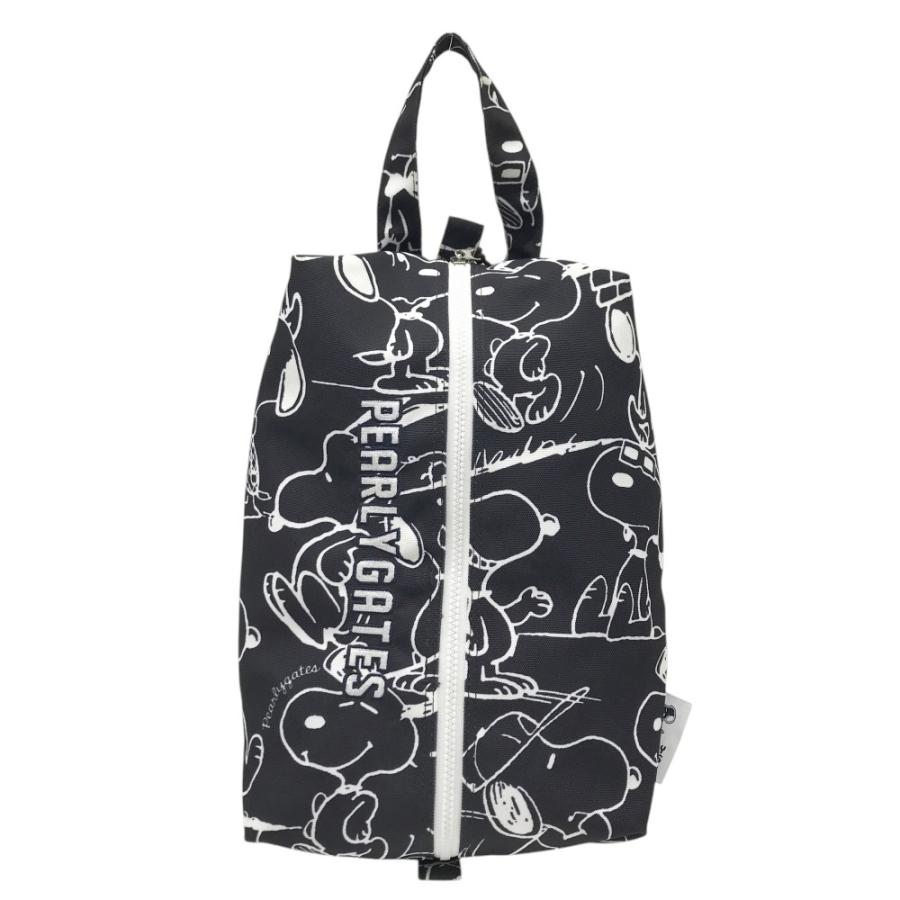 PEARLY GATES パーリーゲイツ ×PEANUTS シューズケース スヌーピー総柄