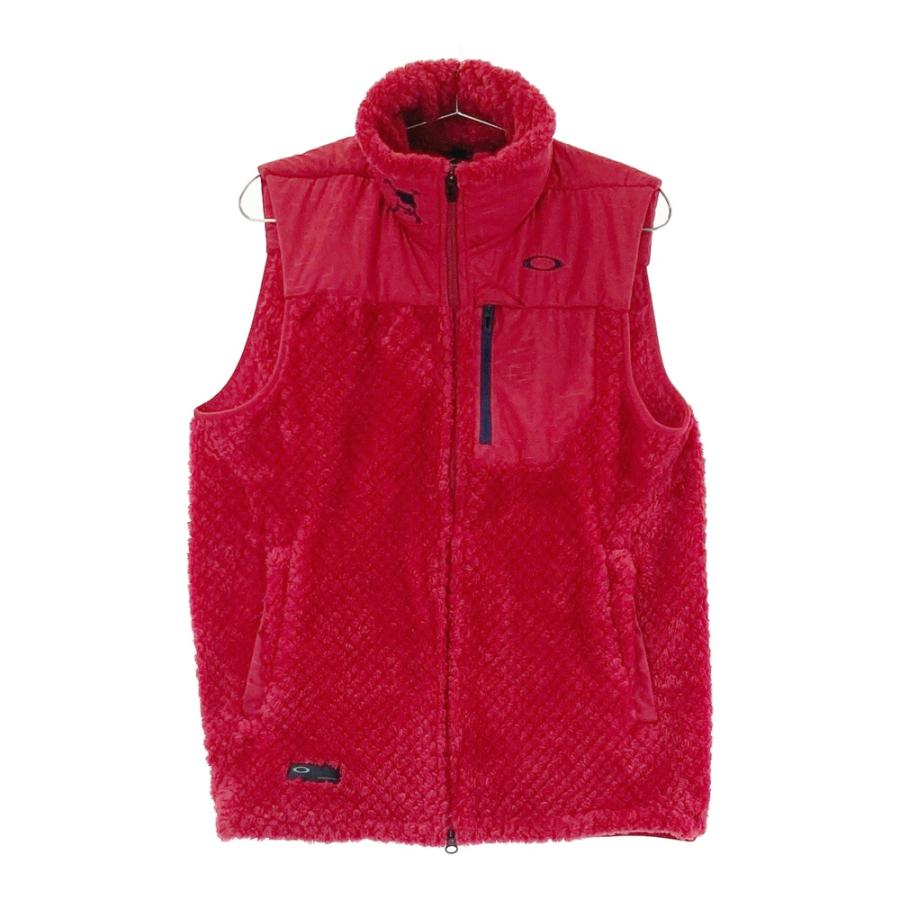 OAKLEY オークリー フリースベスト レッド系 M ゴルフウェア メンズ