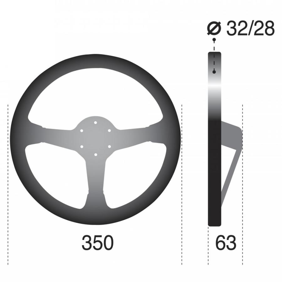 sparco スパルコ ステアリング R345 レザー LEATHER 350mm DEEP63mm