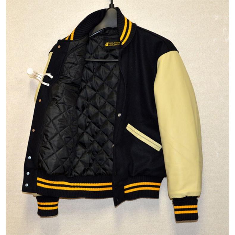 DeLong（デロング） ネイビー/ナチュラル 無地 スタジャン : stajum