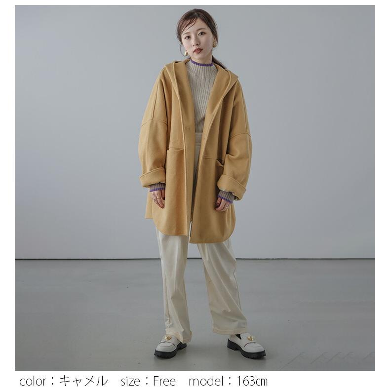 フード付きポンチョ コート ポンチョ 長袖 フード オーバーサイズ