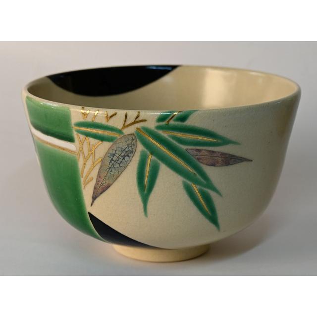 茶碗、竹の絵、寿楽作 茶碗、竹の絵、寿楽作 茶碗、竹の絵、寿楽作