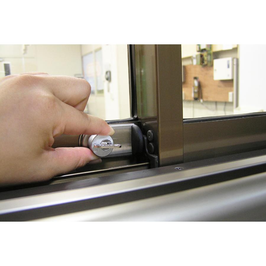 同一キー ファスナーロック 鍵付 FN469 シルバー 日本ロックサービス