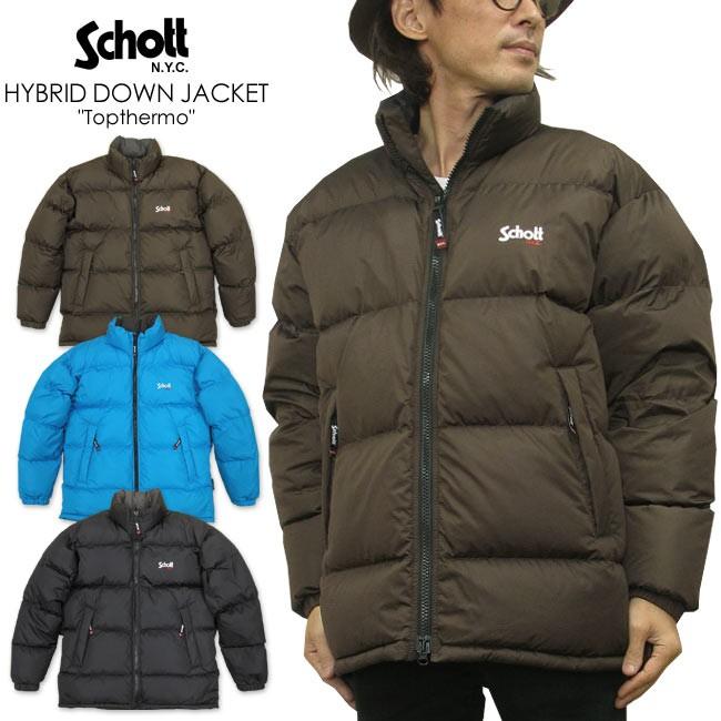 Schott N.Y.C（ショット） Schott ナイロン ハイブリッド ダウン