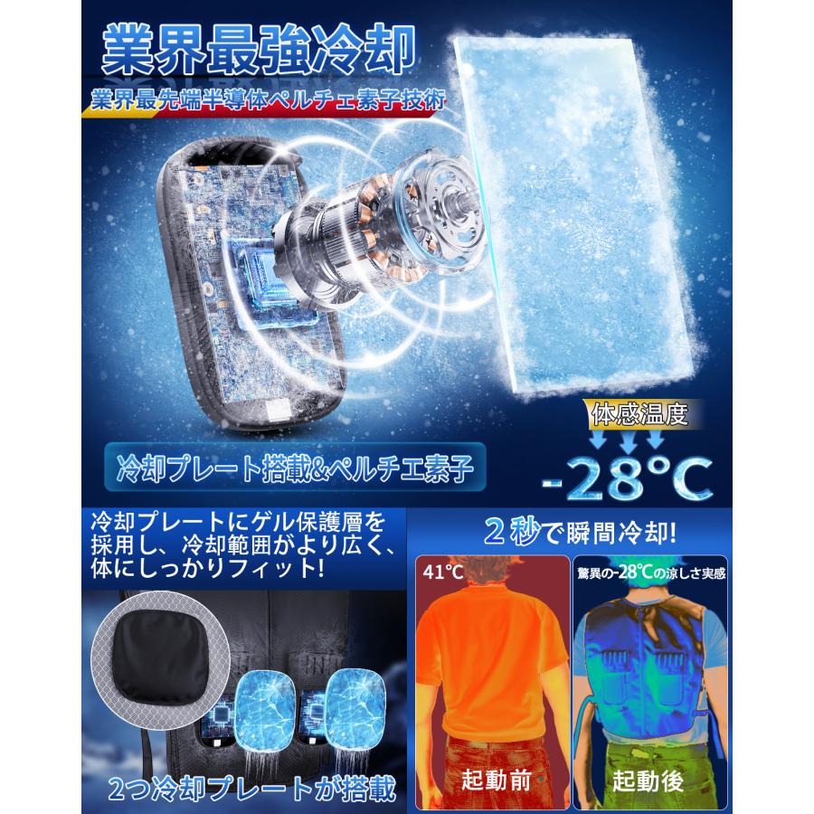 空調水冷服] ペルチェ ベスト 2025最新型のペルチェ素子技術搭載した