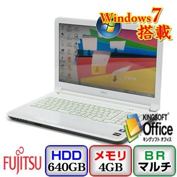 中古ノートパソコン富士通 LIFEBOOK AH53/G FMVA53GWP Windows7